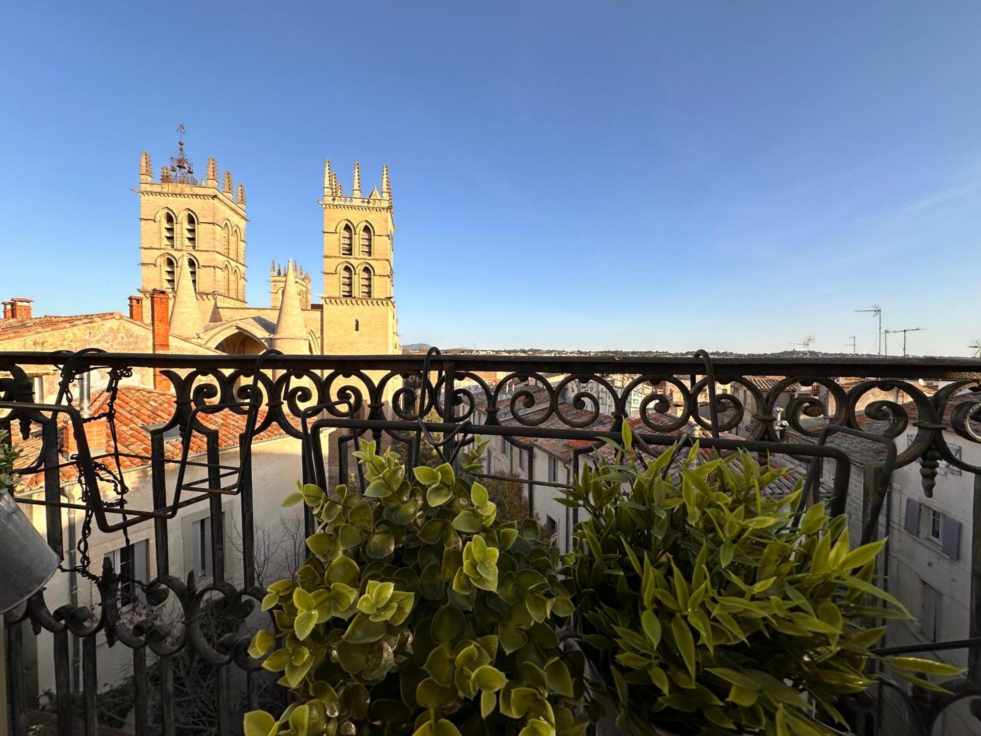La Terrasse, Vue Sur Les Toits De Montpellier Apartment Bagian luar foto